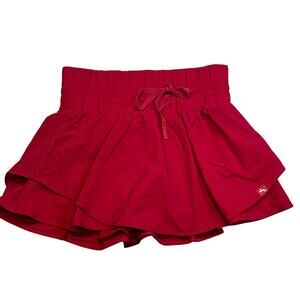 NWT JoyLab High Rise Flowy Crimson Skort size S